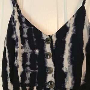 Blue Tiedye Sleeveless Dress